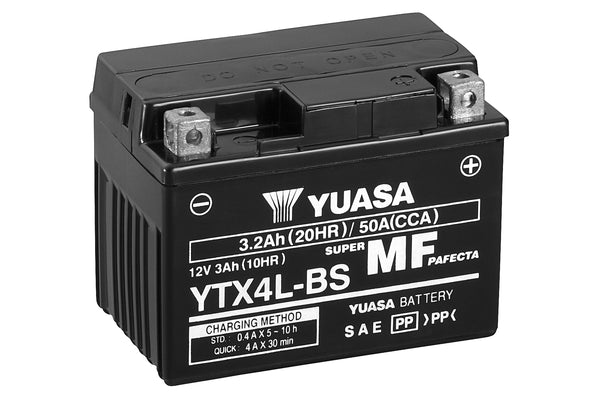 Yuasa YTX4L-BS (CP) 12V MF VRLA Motorcycle Battery