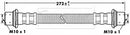 Borg & Beck Brake Hose Part No -BBH7259
