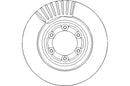 Disctech Brake Disc - Fits Audi, Isuzu - ABD3343 - Front Axle