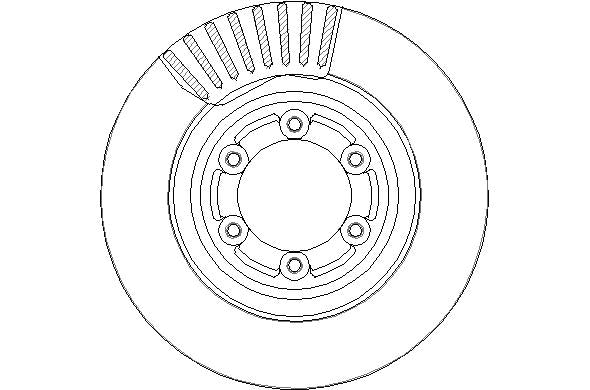 Disctech Brake Disc - Fits Audi, Isuzu - ABD3343 - Front Axle