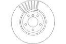 Disctech Brake Disc - Fits Bmw, Hyundai - ABD3355 - Front Axle