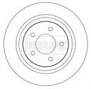 Borg & Beck Brake Disc Pair Part No -BBD4522