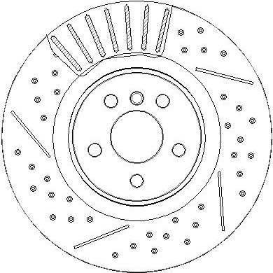 Disctech Brake Disc - Fits Bmw - ABD4076 - Rear Axle Left