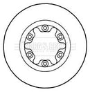 Borg & Beck Brake Disc Pair Part No -BBD4647