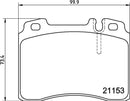 Mintex Brake Pad Set fits -MercedesBenz MDB1724 (also fits other vehicles)