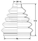 Borg & Beck Cv Joint Boot Kit Part No -BCB6180