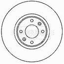 Borg & Beck Brake Disc Pair Part No -BBD4468
