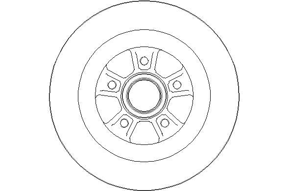 Disctech Brake Disc - Fits Renault - ABD2173 - Rear Axle