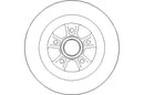 Disctech Brake Disc - Fits Renault - ABD2173 - Rear Axle
