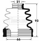 Borg & Beck Cv Joint Boot Kit Part No -BCB2861