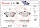 Brembo Brake Pad Set - P61124
