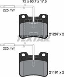 Textar Brake Pad Set - 2126702