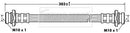 Borg & Beck Brake Hose Part No -BBH7524