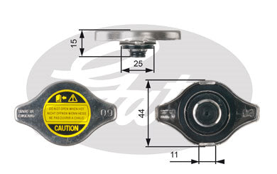 Gates Radiator Cap - RC127