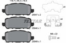 Textar Brake Pad Set - 2594701