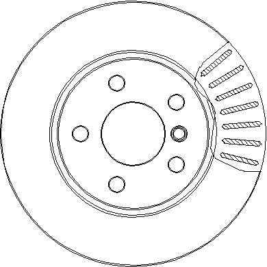 Disctech Brake Disc - Fits Bmw, Mercedes-benz - ABD3279 - Front Axle