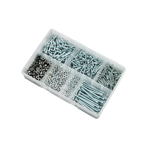 Steel BA Screws & Nuts - Round Head - 105111 x300 Pairs