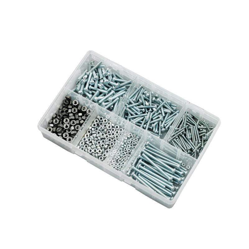 Steel BA Screws & Nuts - Round Head - 105111 x300 Pairs