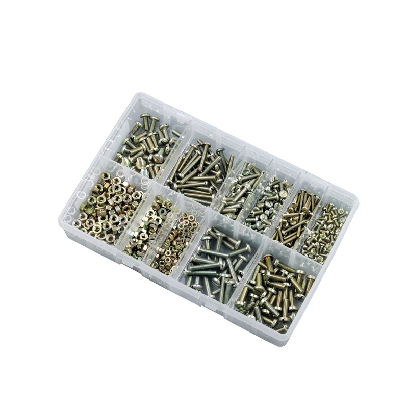 Steel Machine Screws & Nuts - Pan Head - 105122 x300 Pairs