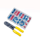 Insulated Terminals & Crimping Tool - Red & Blue - 105254 x206