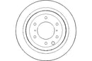 Disctech Brake Disc - Fits Mitsubishi, Suzuki - ABD3137 - Rear Axle
