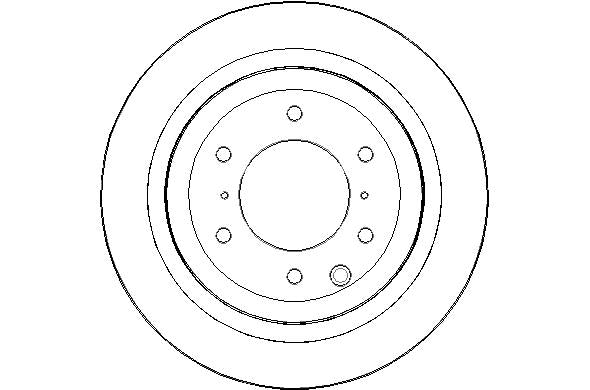 Disctech Brake Disc - Fits Mitsubishi, Suzuki - ABD3137 - Rear Axle