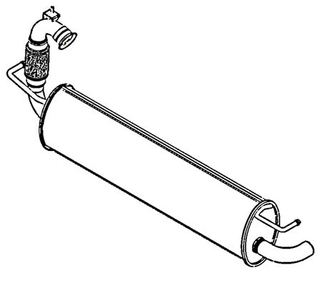 Klarius RN1031B - Box With Tail Pipe  - Fits Renault Twingo III 1.0SCE 70