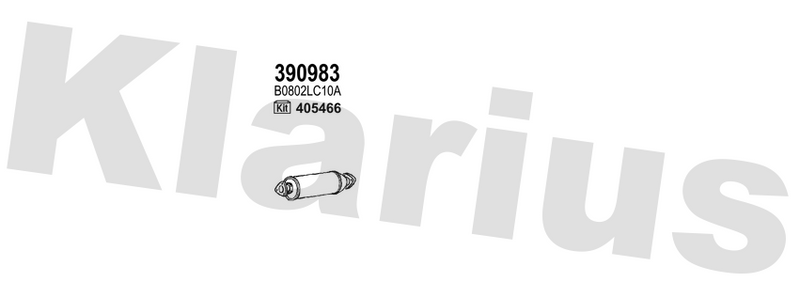 Klarius 390983 - Catalyst & Dpf Combined  - Fits Nissan Cabstar (F24M, F24W) 2.5TDI