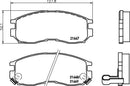 Mintex Brake Pad Set fits -Chrysler Hyundai Mitsubishi Proton MDB1509 (also fits other vehicles)