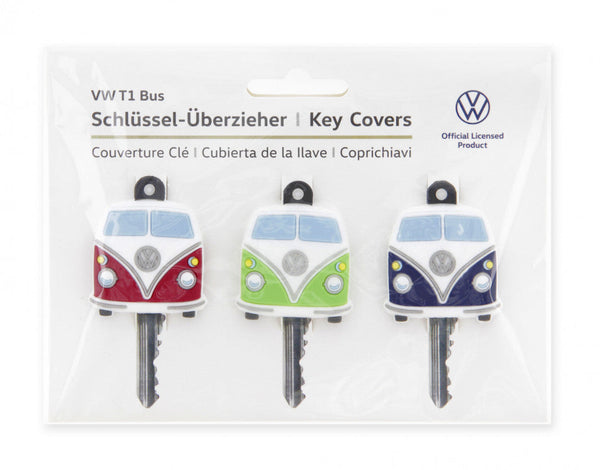 VW T1 Bus Key Covers 3-Pc Set In Blister Packaging