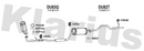 Klarius DU83Q - Box With Centre Pipe  - Fits Daihatsu Sirion 1.0i