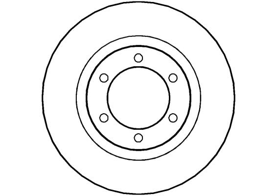Disctech Brake Disc - Fits Audi, Toyota - ABD2217 - Front Axle