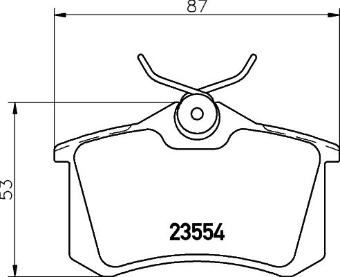 Citroen Peugeot Brake Pad Set - PAD2256