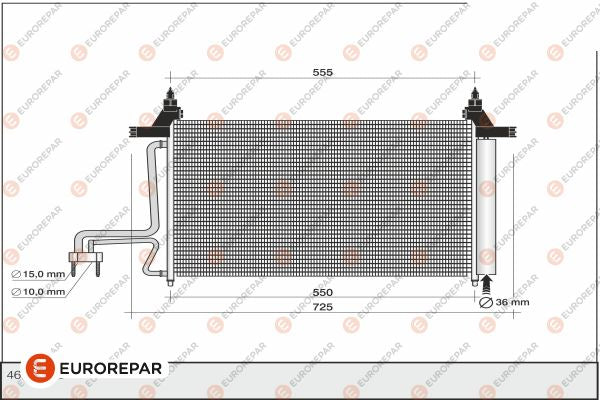 Eurorepar Air Conditioning Condenser - 1609635880