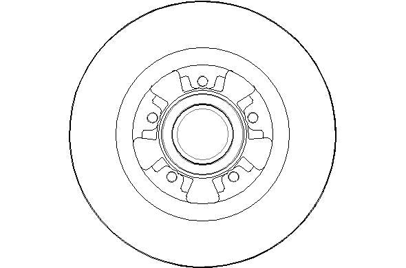 Disctech Brake Disc - Fits Citroën, Mercedes-benz - ABD3168 - Rear Axle