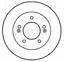 Borg & Beck Brake Disc Pair Part No -BBD5174