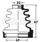 First Line Cv Joint Boot Kit Part No -FCB2863