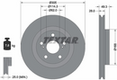Textar  Front  Right Car Break Disc (Single) - 92304305