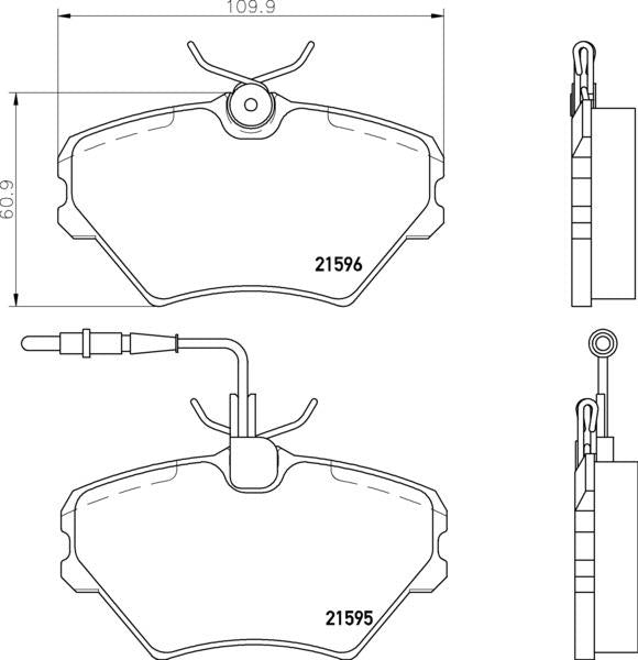 Mintex Brake Pad Set fits -Renault MDB1663 (also fits other vehicles)