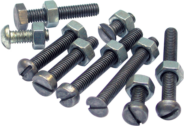 Steel BA Screws & Nuts - 110123 x200 Pairs