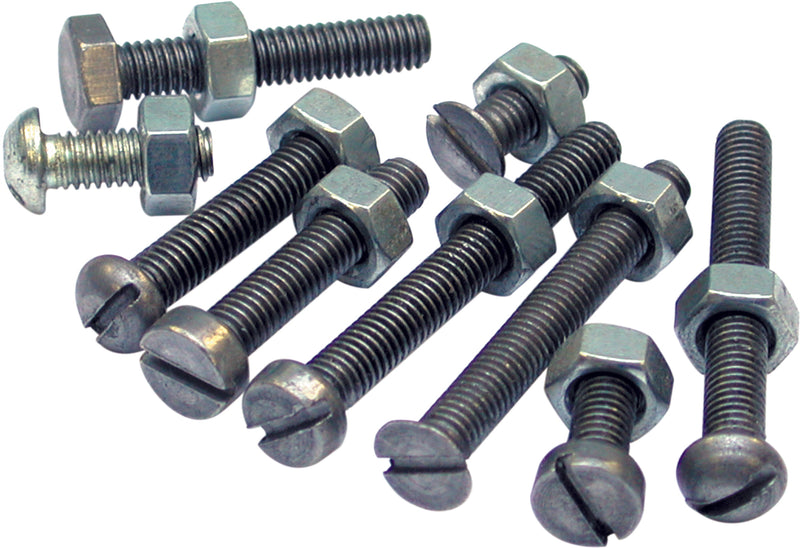 Steel BA Screws & Nuts - 110123 x200 Pairs