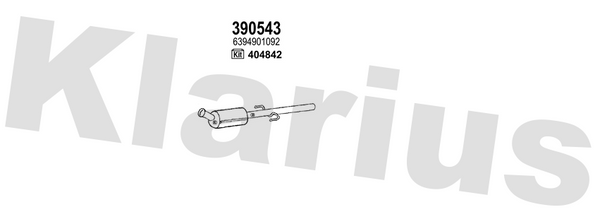 Klarius 390543 - Diesel Particulate Filter  - Fits Mercedes Viano 2.2CDi