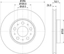 Mintex Brake Discs fits -Volvo V286:5 MDC1432C (also fits other vehicles)