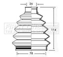 First Line Cv Joint Boot Kit Part No -FCB2347
