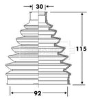Borg & Beck Cv Joint Boot Kit Part No -BCB6315