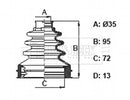 Borg & Beck Cv Joint Boot Kit Part No -BCB6391