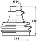 Borg & Beck Cv Joint Boot Kit Part No -BCB2280R