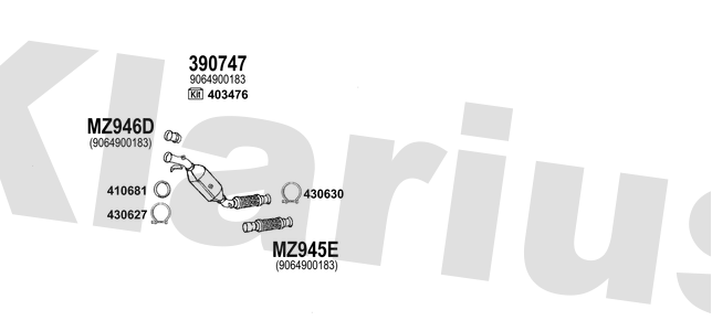 Klarius 390747 - Diesel Particulate Filter  - Fits Mercedes Sprinter 2.1CDi