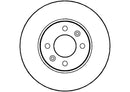 Disctech Brake Disc - Fits Mercedes-benz, Saab - ABD3456 - Front Axle