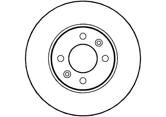 Disctech Brake Disc - Fits Mercedes-benz, Saab - ABD3456 - Front Axle
